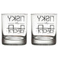 RISKEY AFTER WHISKEY GLASS SET OF 2