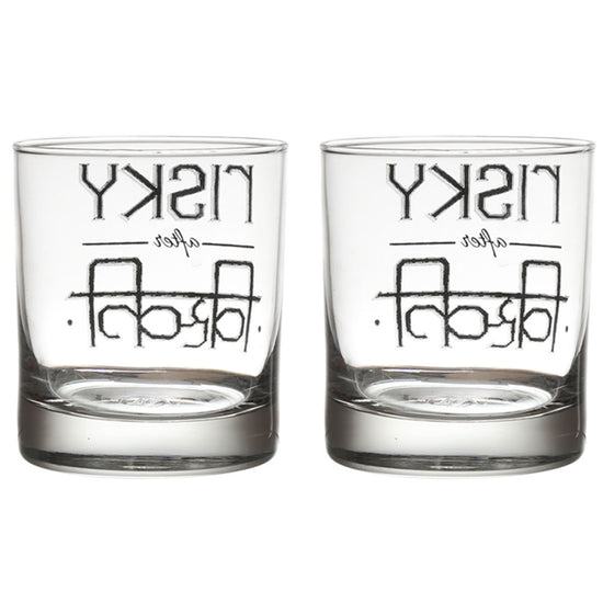 RISKEY AFTER WHISKEY GLASS SET OF 2