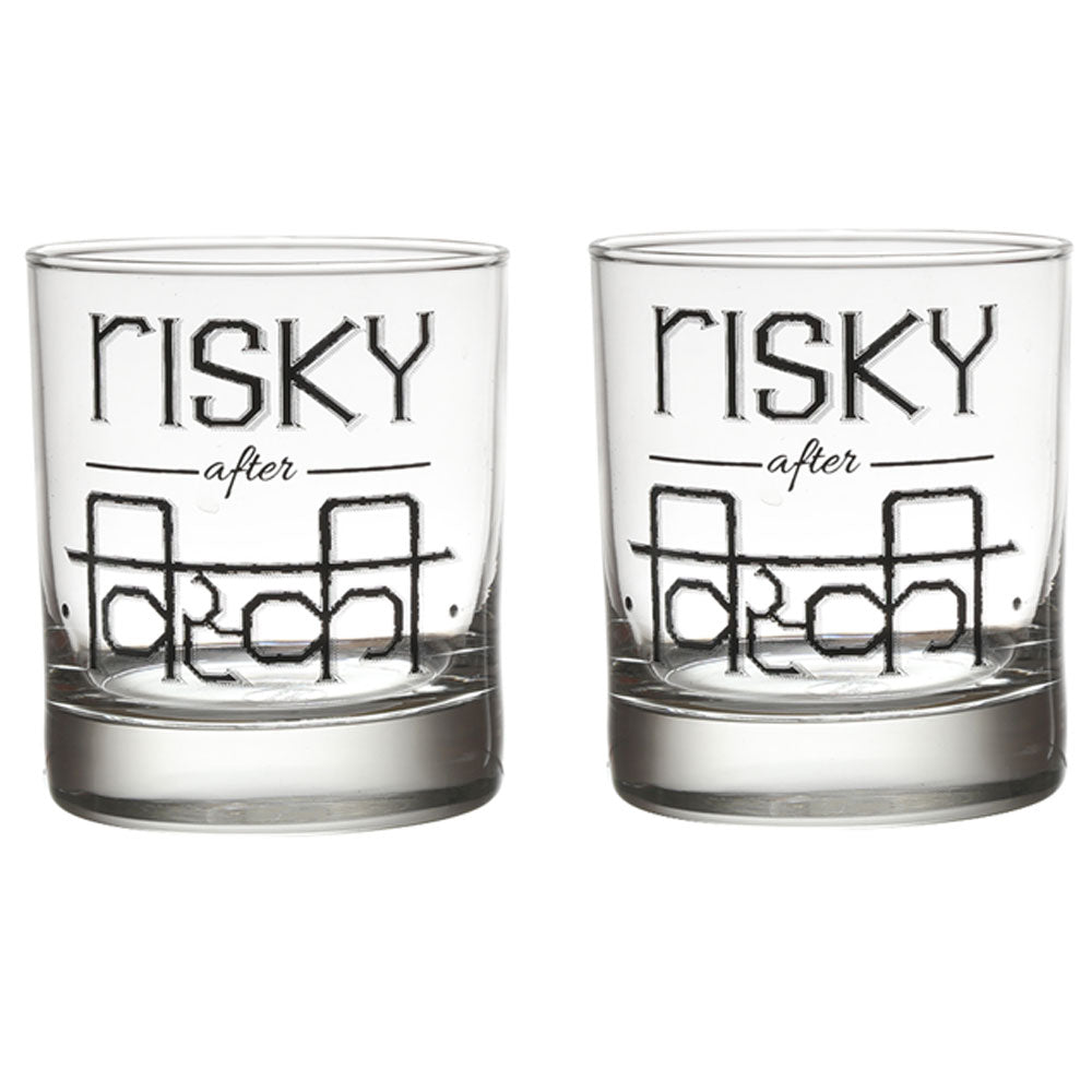 RISKEY AFTER WHISKEY GLASS SET OF 2