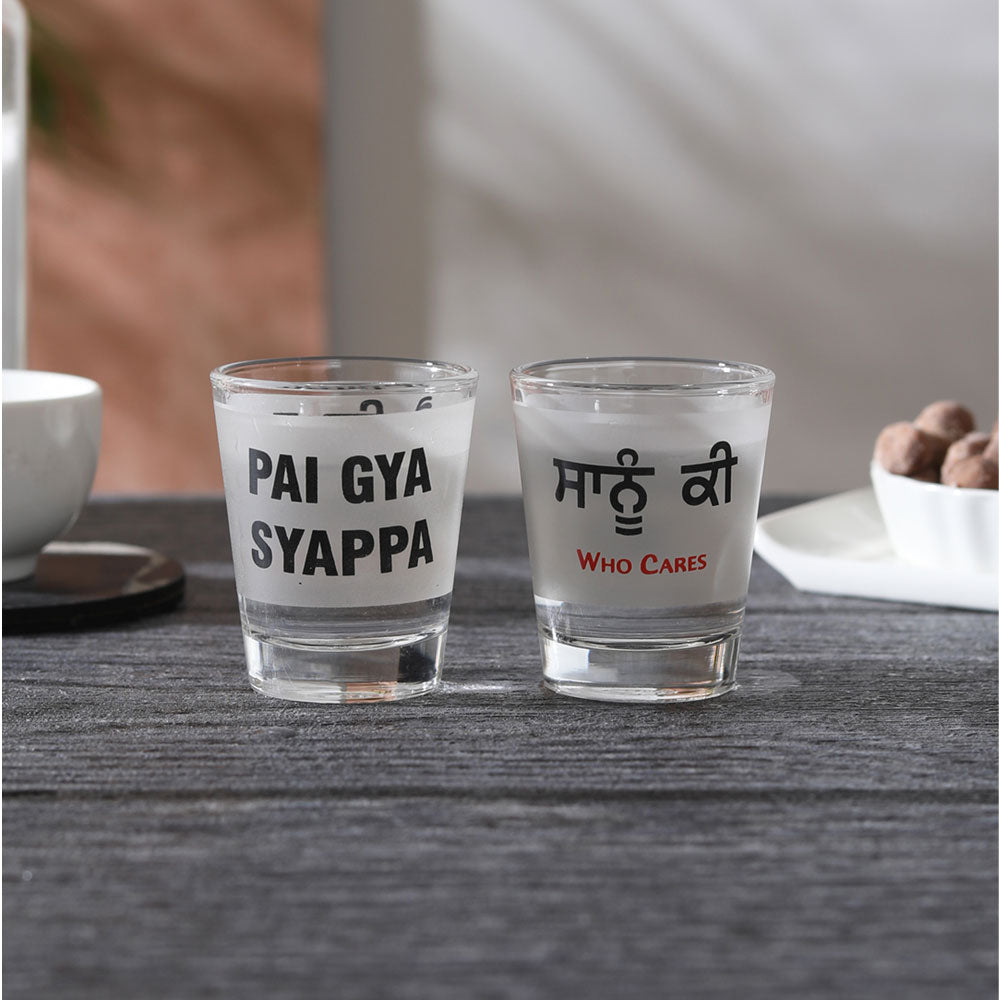 PAI GAYA SYAPPA - SANNU KI SHOT GLASS SET OF 2