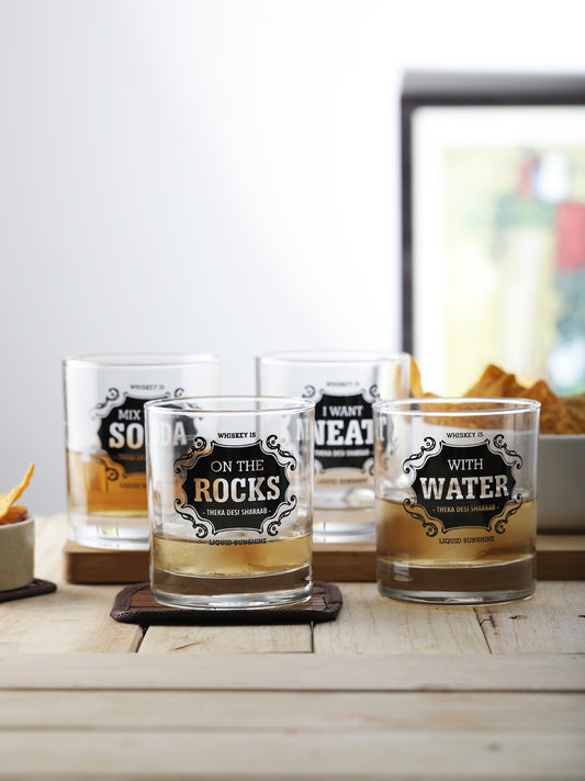 Whiskey for all Glasses (set of 4)