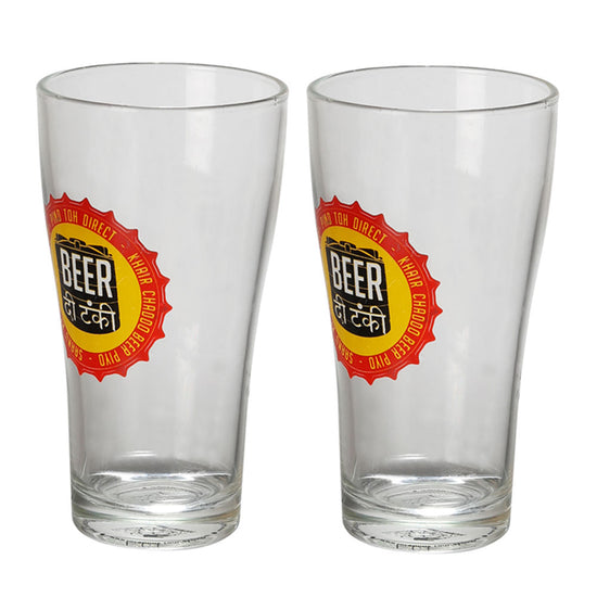 Load image into Gallery viewer, Beer Di Tanki Beer Glass set of 2 (360ml)
