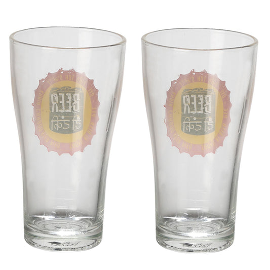 Beer Di Tanki Beer Glass set of 2 (360ml)