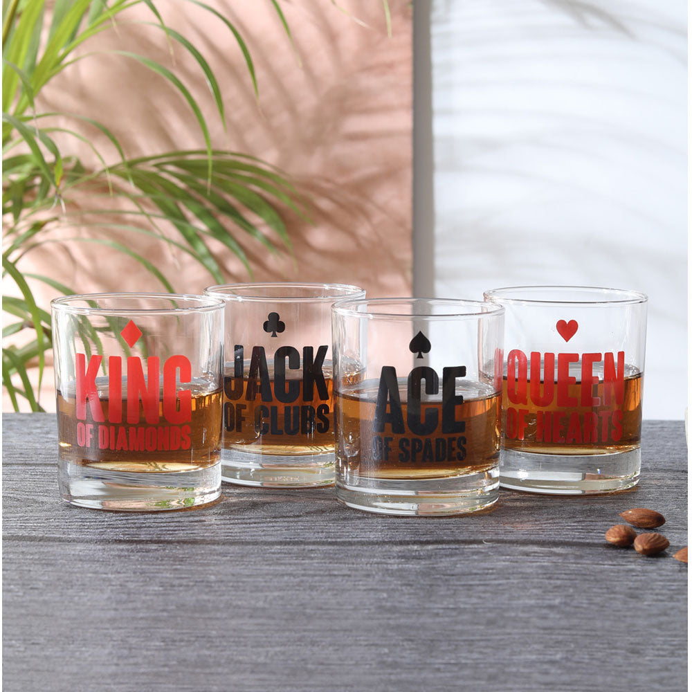 Load image into Gallery viewer, Poker Cards Whiskey Glass (SET OF 4)
