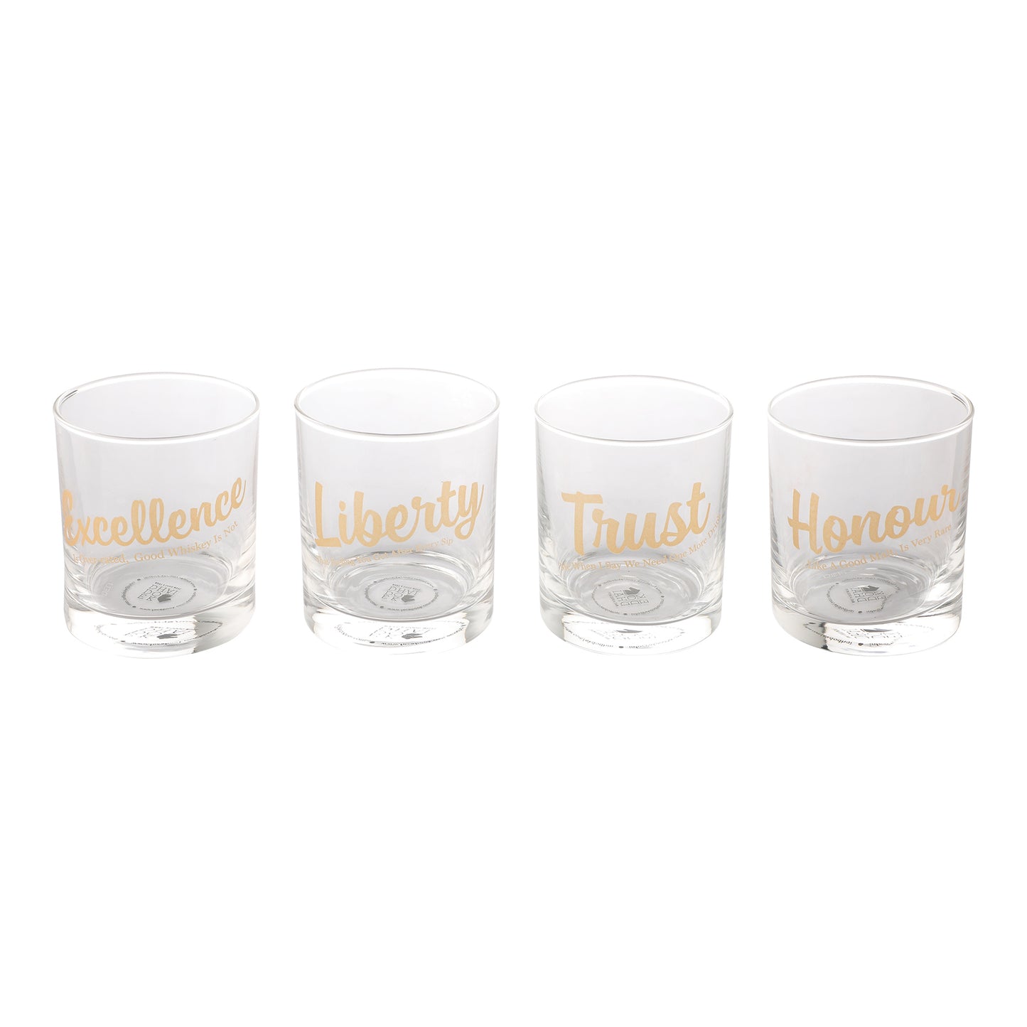 Drinkers Gold Whiskey Glass (SET OF 4)