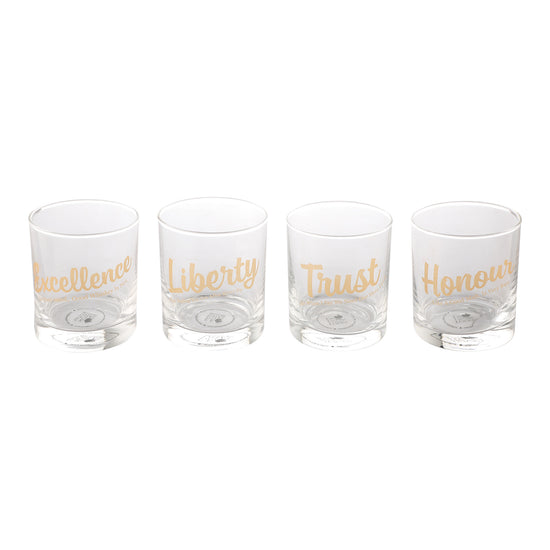 Drinkers Gold Whiskey Glass (SET OF 4)