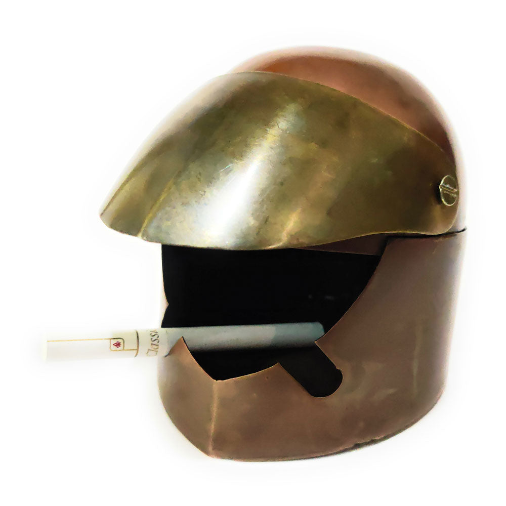 Antique Helmet Ashtray