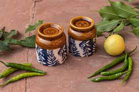 Rustic Blue Burni Jar set of 3