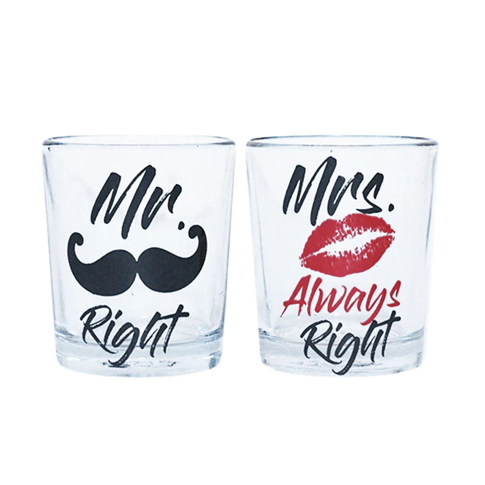 Mr & Mrs Couple Shot Glasses