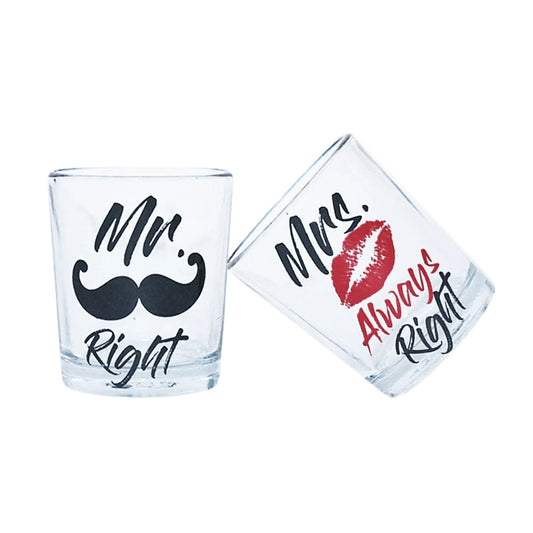 Mr & Mrs Couple Shot Glasses