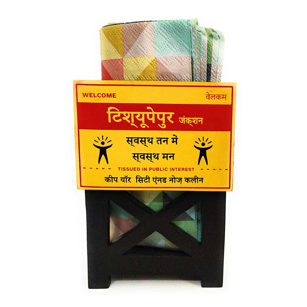 Signboard Tissue Holder