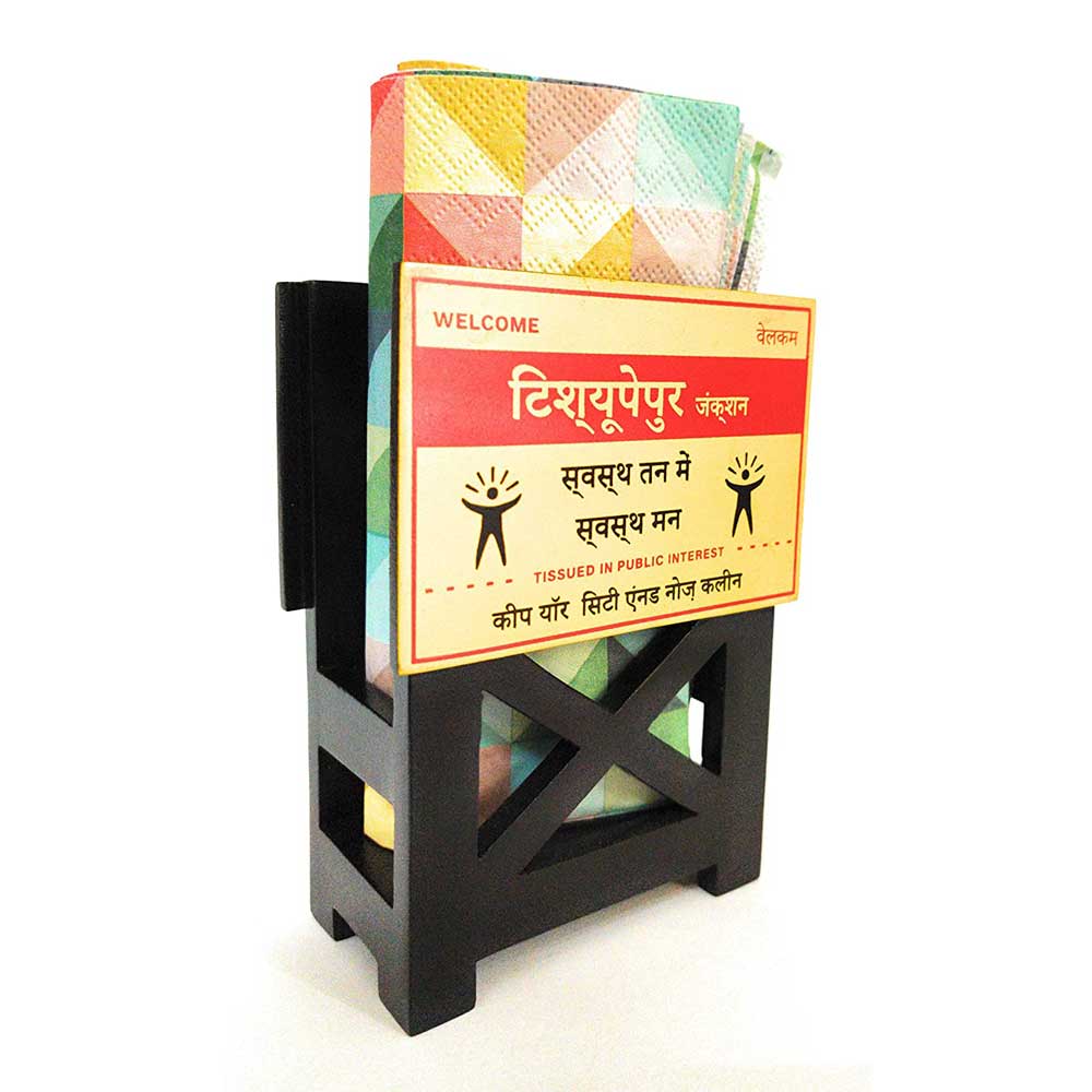 Signboard Tissue Holder