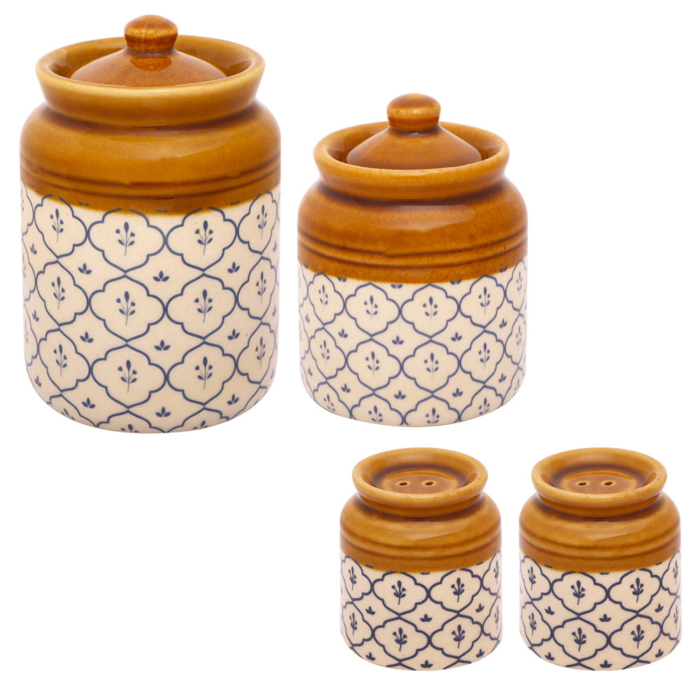 Load image into Gallery viewer, Turkish Ceramic BurniJar set of 3
