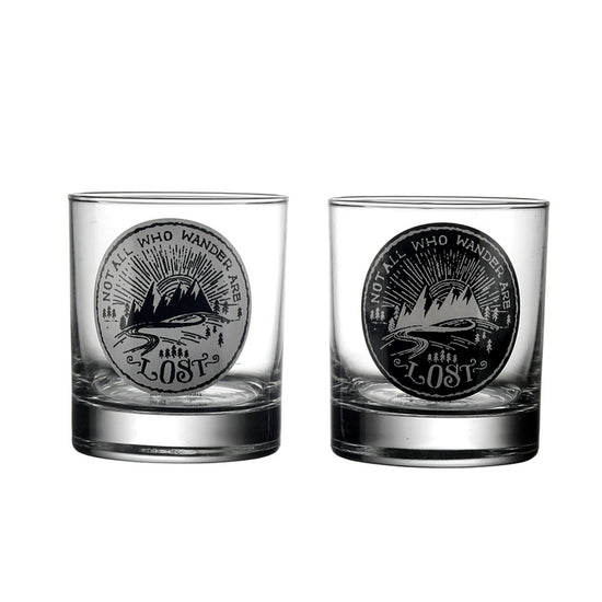 Wanderlust Whisky Glasses