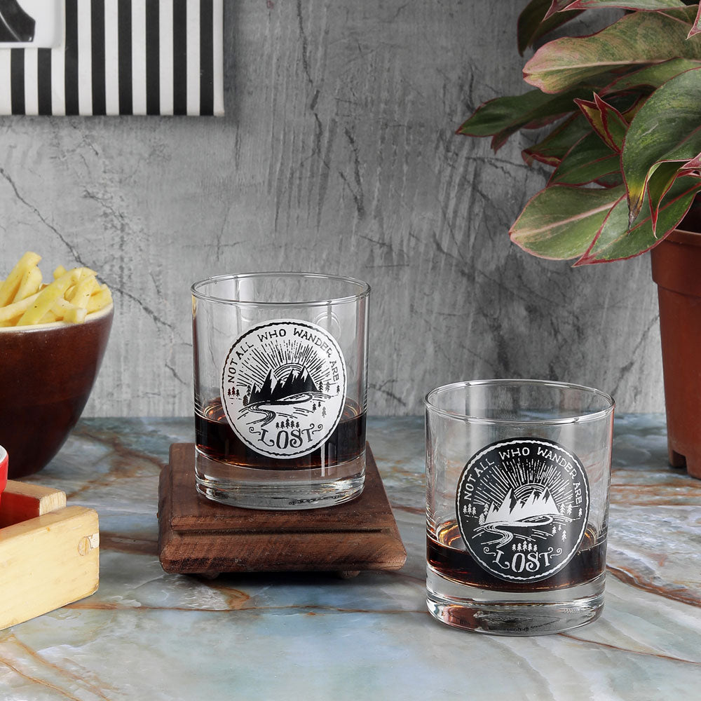 Wanderlust Whisky Glasses